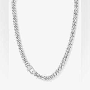 Pavé Julian Cuban Chain Necklace 6.8mm
Silver|White Diamondettes
Original $188